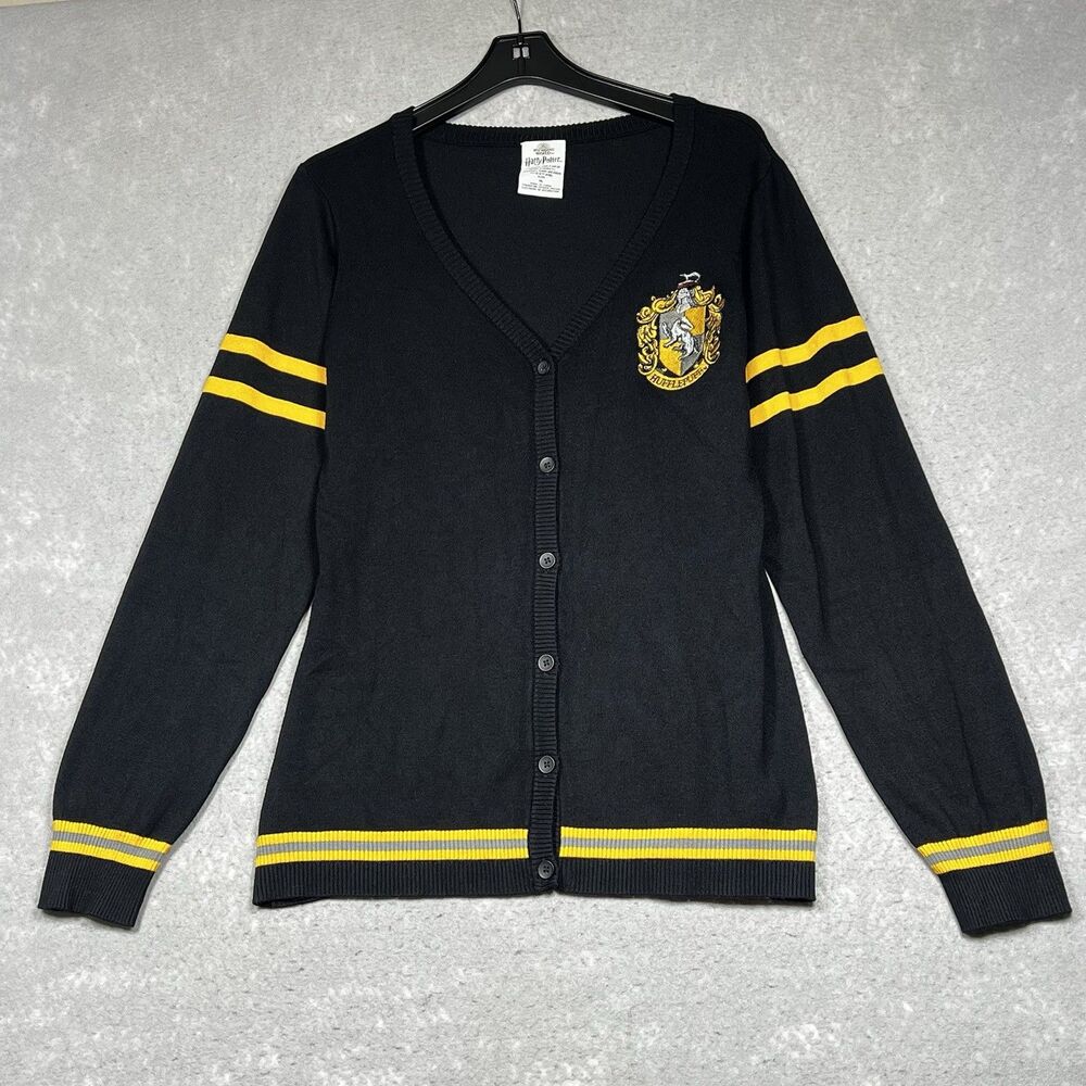 Wizarding World Of Harry Potter Sweater Kids XL Black Gryffindor Crest Cardigan
